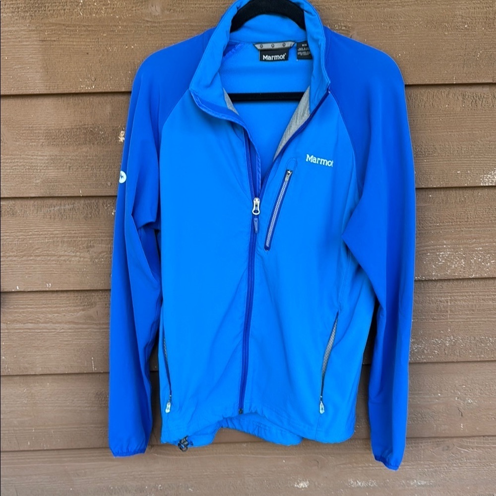 Marmot blue wind stopping men’s jacket size medium